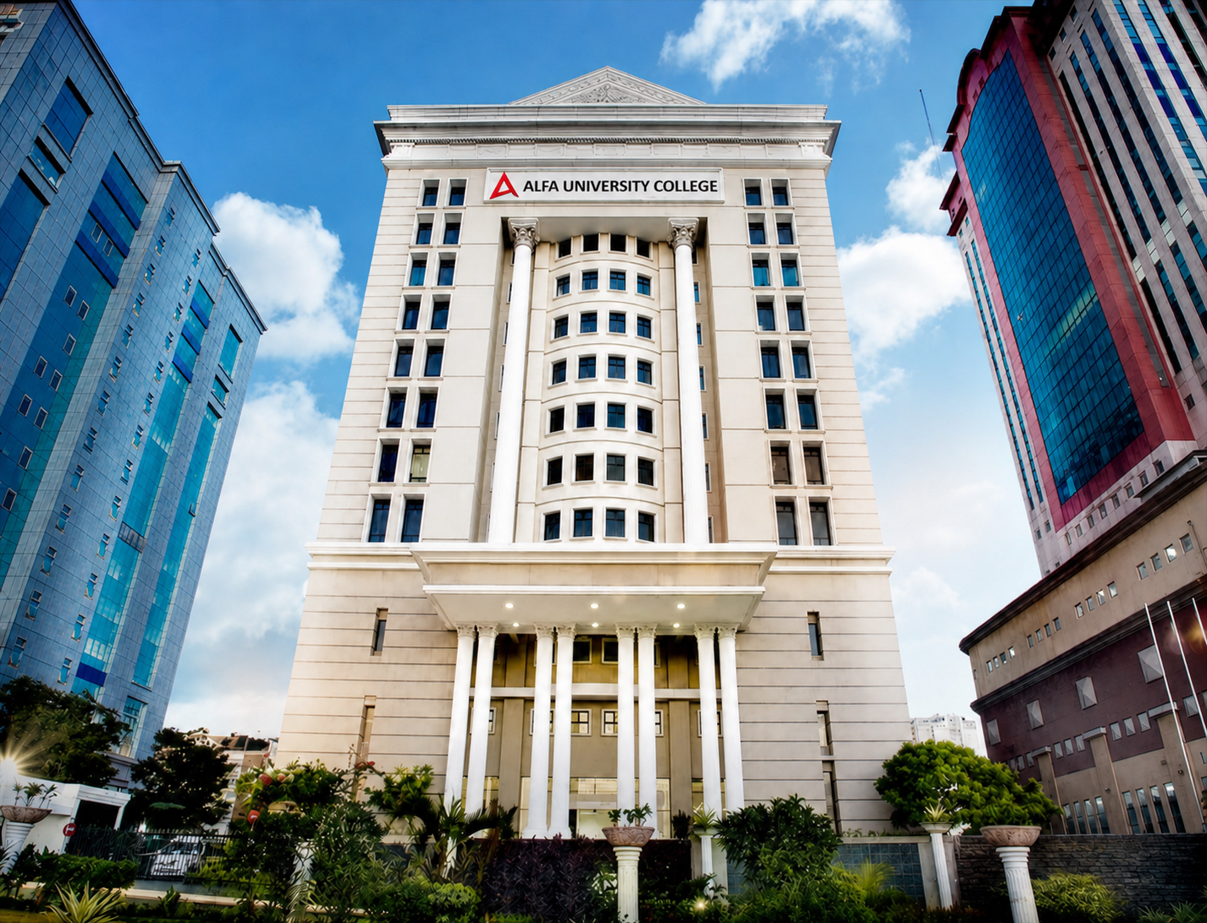 Alfa University College campus building